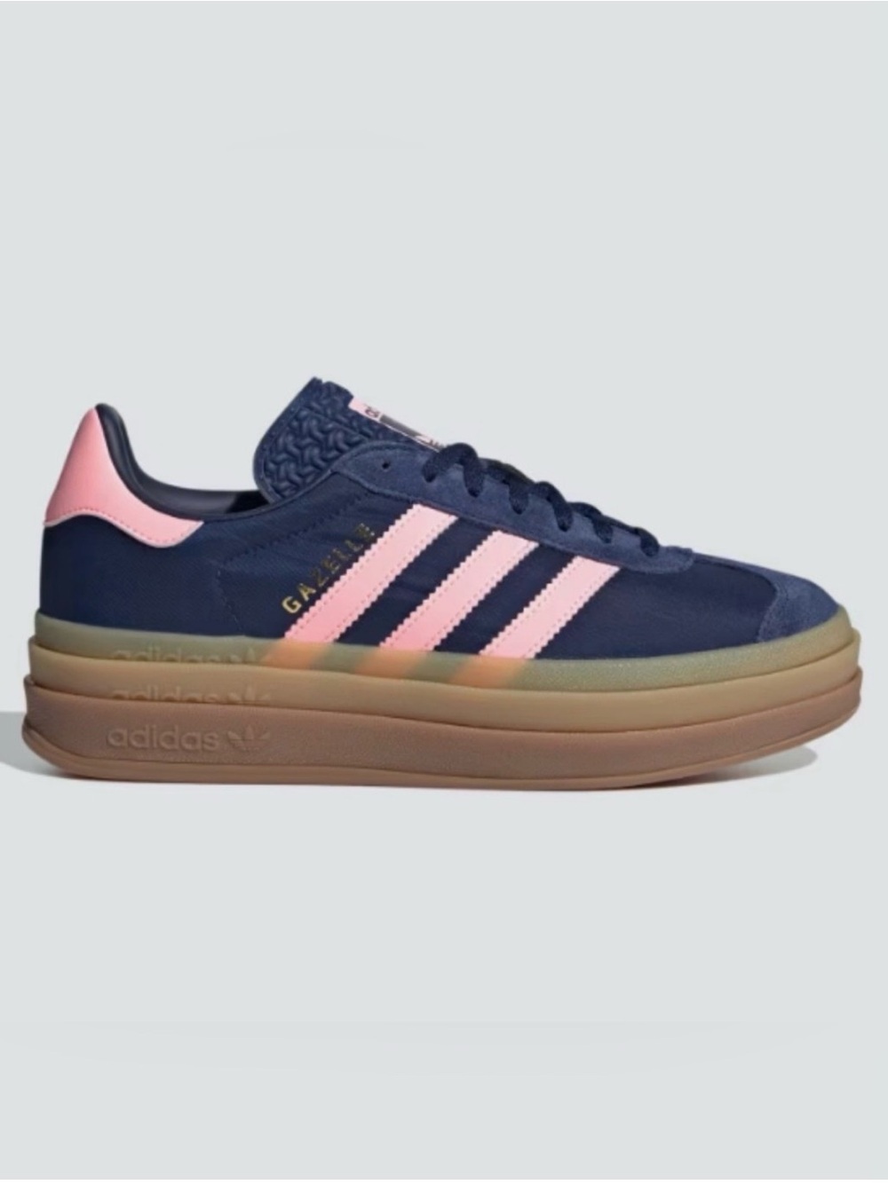 adidas Gazelle Bold Dark Blue/Pink Spark Sneakers